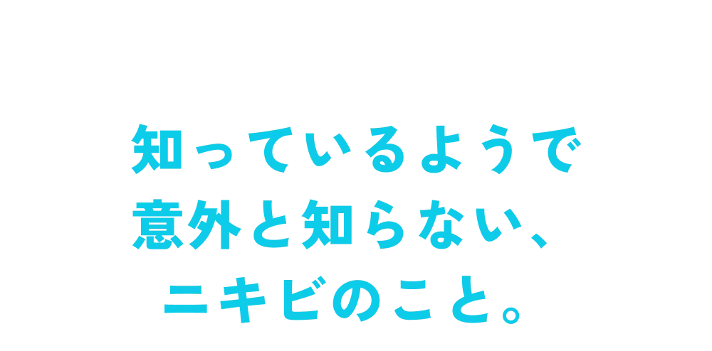 知っているようで意外と知らない、ニキビのこと。