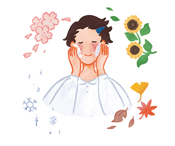 酒さ:治療を継続する女性