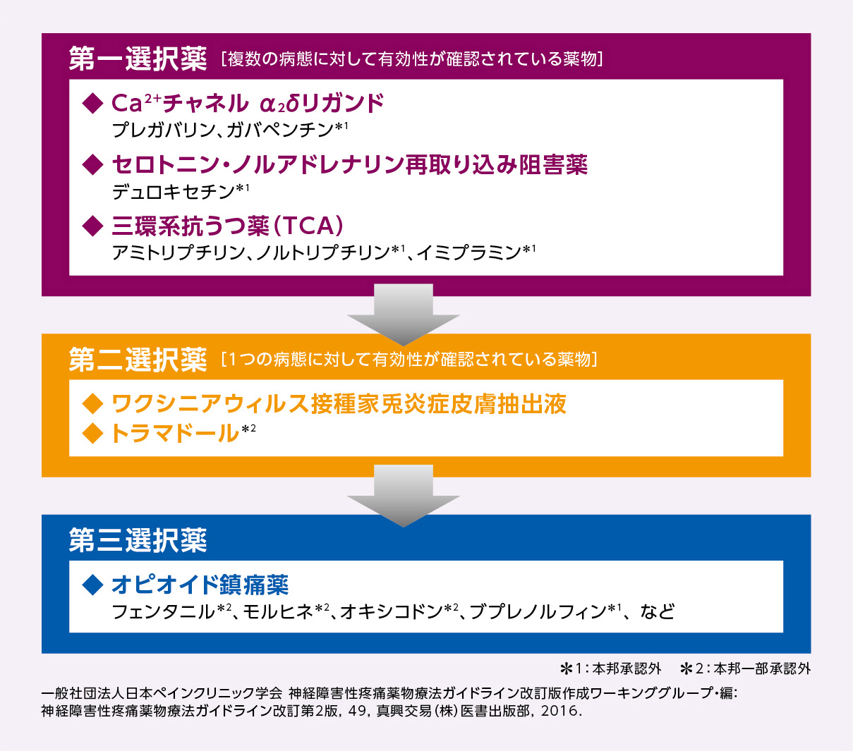 図3 神経障害性疼痛 薬物療法アルゴリズム