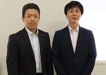株式会社ファーマシィ（広島県福山市）運営二部部長 山下 貴弘（やました たかひろ）氏（右） / ファーマシィ薬局すこやか（島根県出雲市）管理薬剤師 三上 頌太（みかみ しょうた）氏（左）