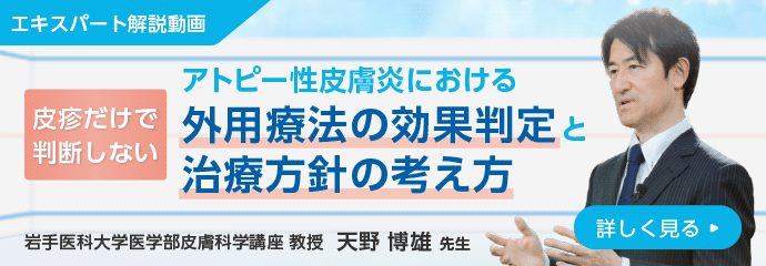皮疹だけで判断しない アトピー性皮膚炎における外用療法の効果判定と治療方針の考え方