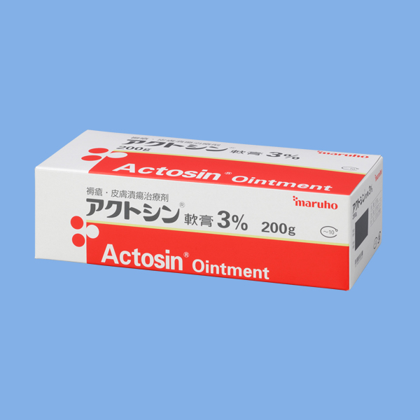 アクトシン軟膏3％ 包装箱 200g