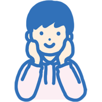 頬をさわる男の子