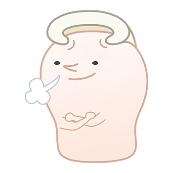 巻き爪ちゃん:得意げにする