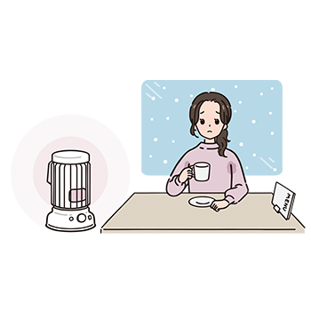 多汗症:部屋の暖かさで脇汗をかく女性