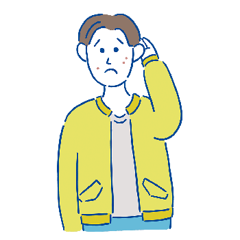 大人ニキビ:悩む男性