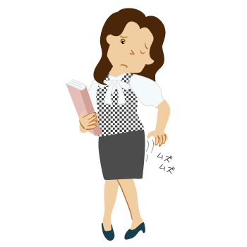 痔:お尻がかゆい女性