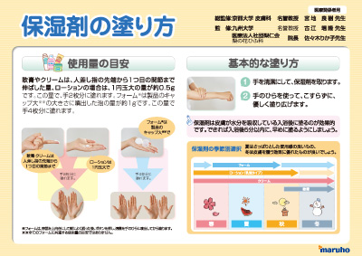 （下敷き）保湿剤の塗り方